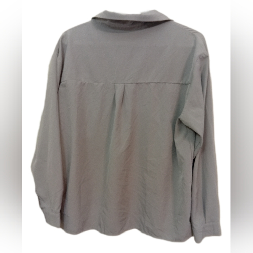 SHEIN Light Gray Collared Shirt - Picture 4 of 6
